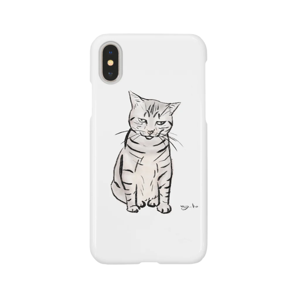 HUMMING BIRD DESIGNの寝ぼすけニコちゃん iPhone Smartphone Case
