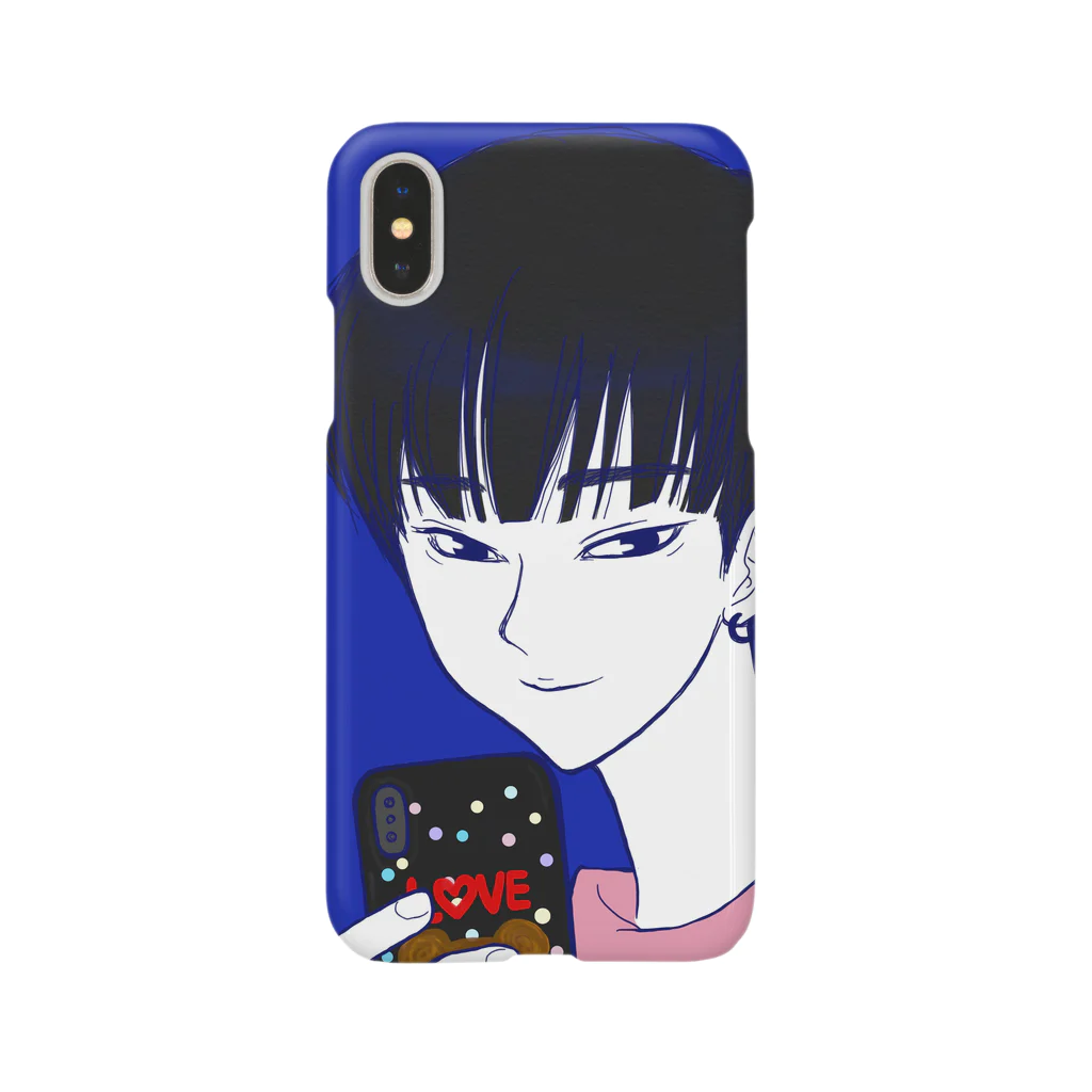 やっぱり青が好きのLOVE YOU Smartphone Case