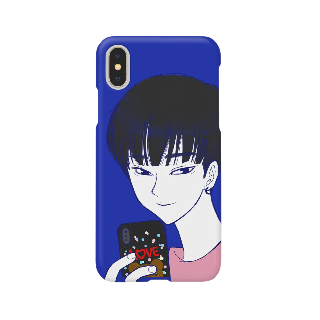 やっぱり青が好きのLOVE YOU Smartphone Case