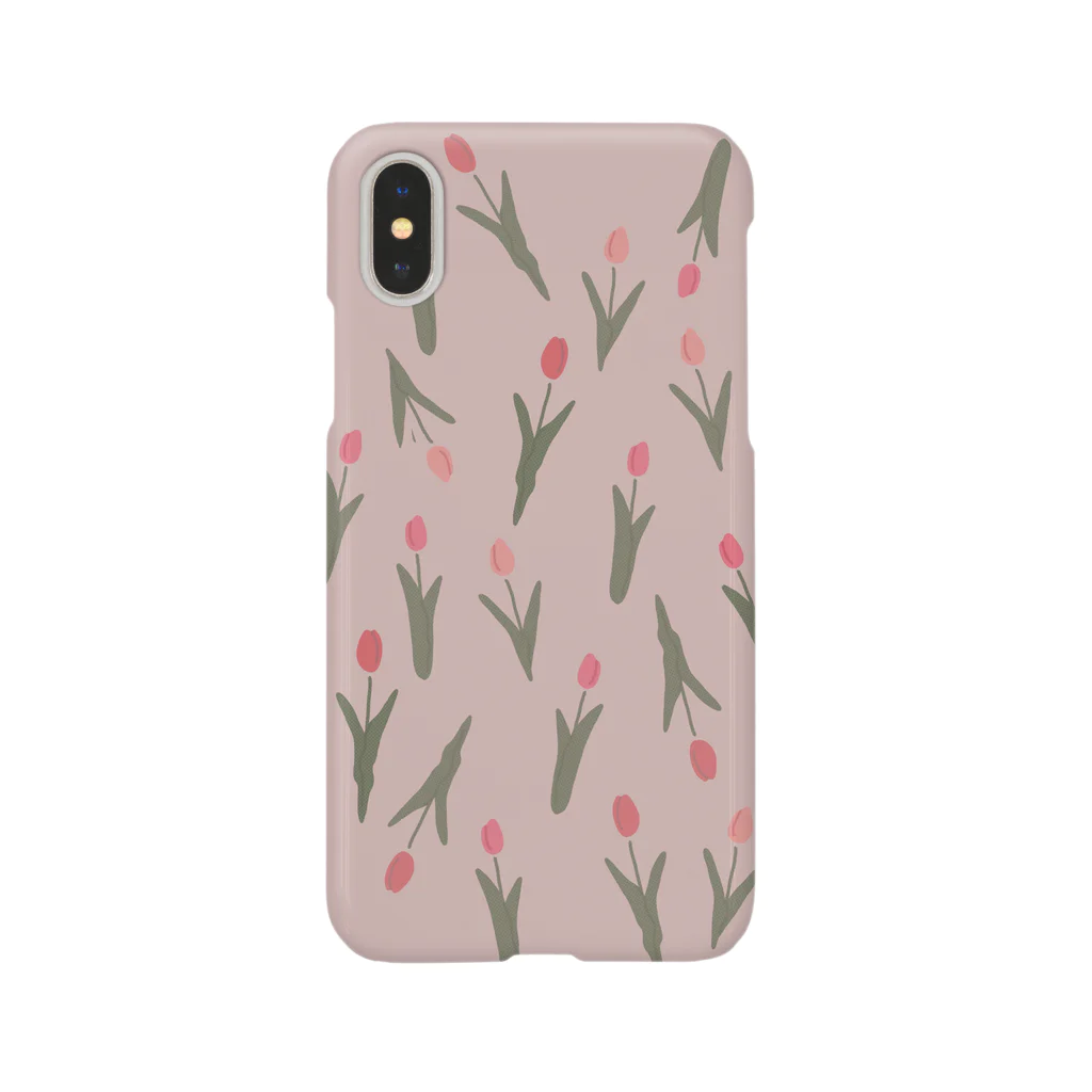 ▷            chiroruの🌷  tulip. pink スマホケース