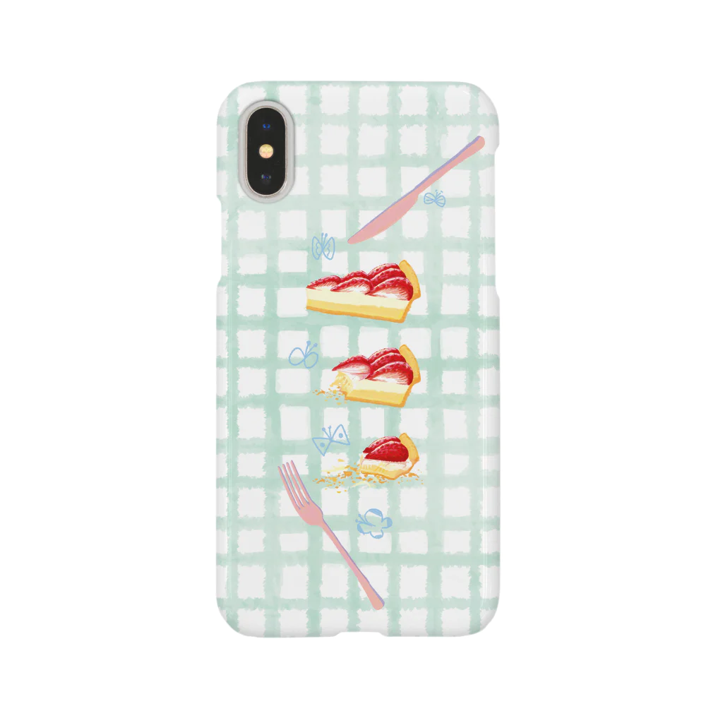 ichika405のいちごタルトのスマホケース Smartphone Case