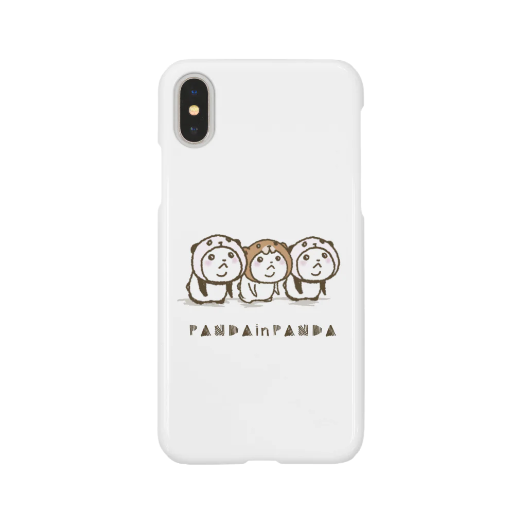 スパイシー千鶴のパンダinぱんだwithクマinくま(ホワイト) Smartphone Case