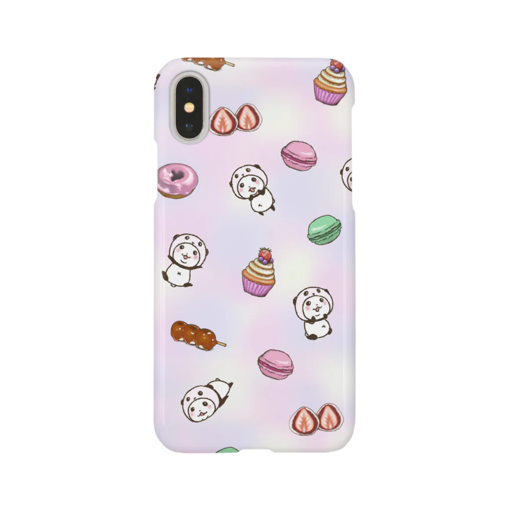 スパイシー千鶴のパンダinぱんだwithスイーツ(総柄) Smartphone Case