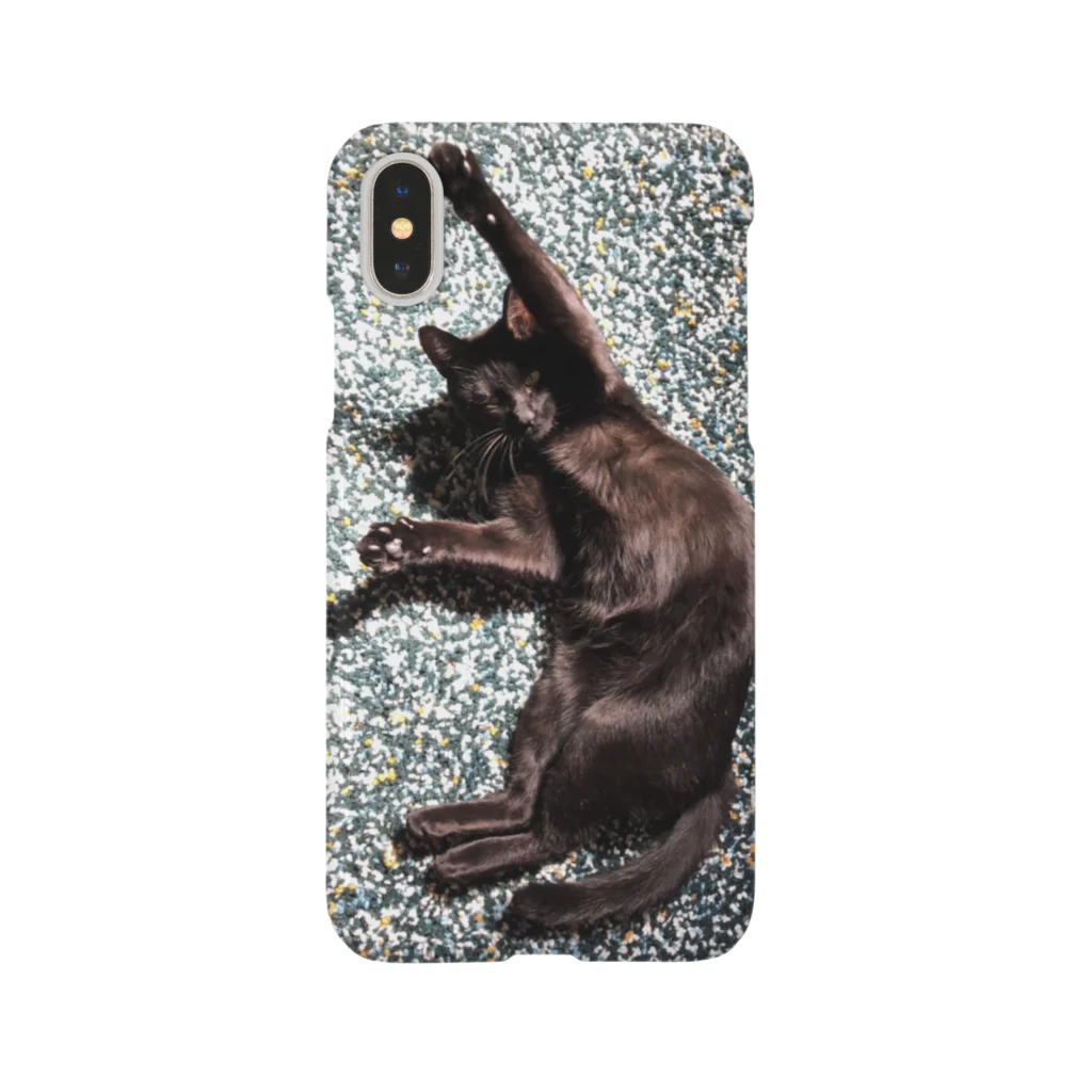 mgmktmrのここ見て黒にゃー Smartphone Case