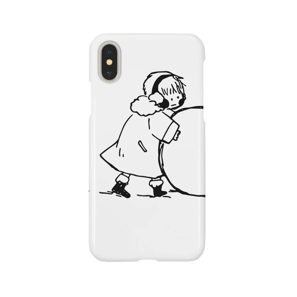 aoioimoiの雪をころがすおとこのこ Smartphone Case