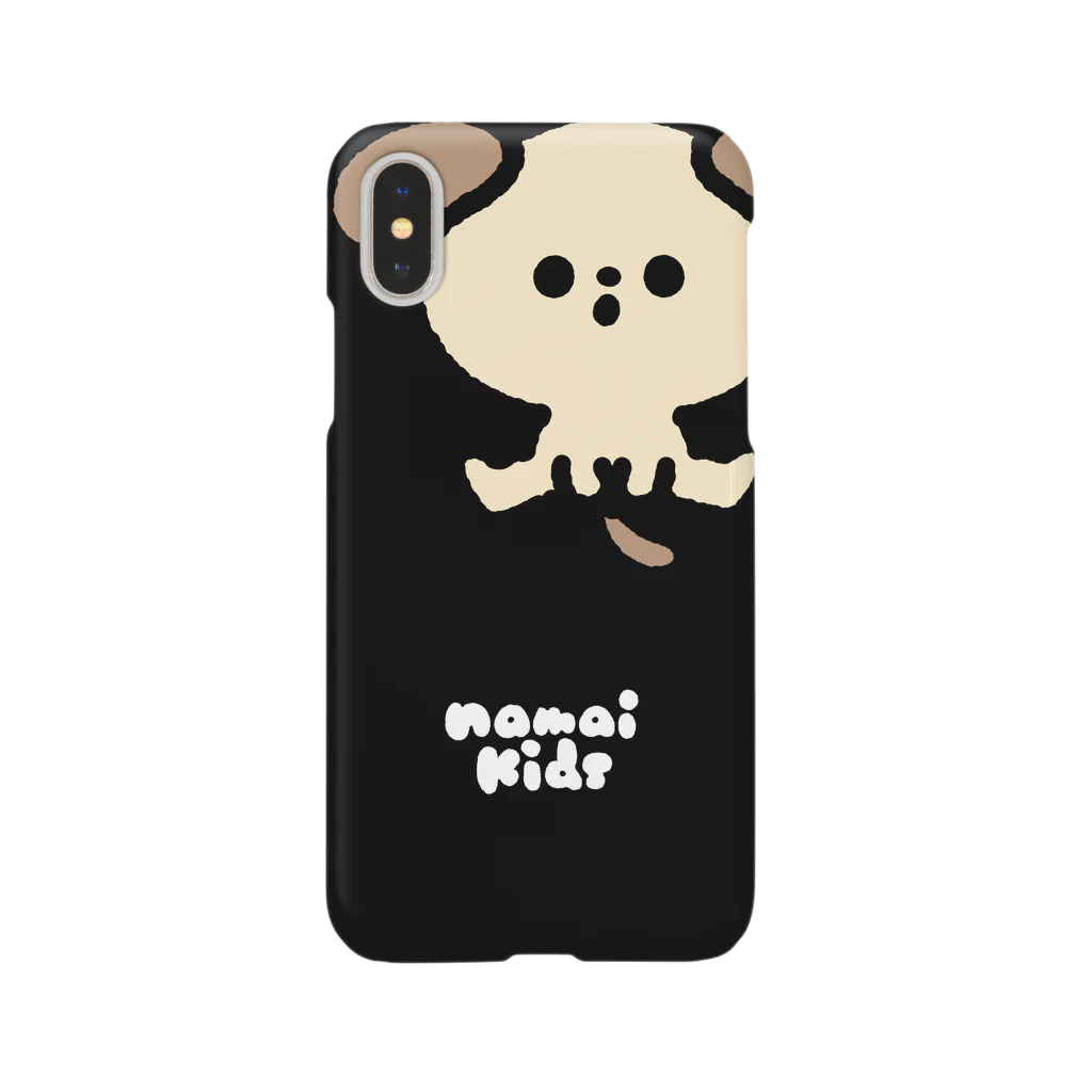 なまいキッズのどっひゃー！いぬ（くろ） Smartphone Case