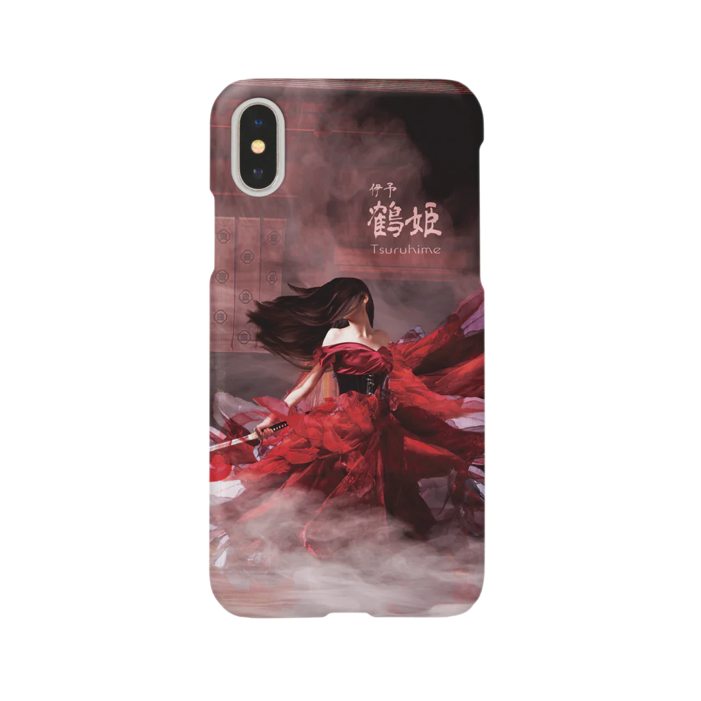 松や SUZURI店の日本の民話・伝説シリーズ【伊予 鶴姫】縦型タイプ Smartphone Case