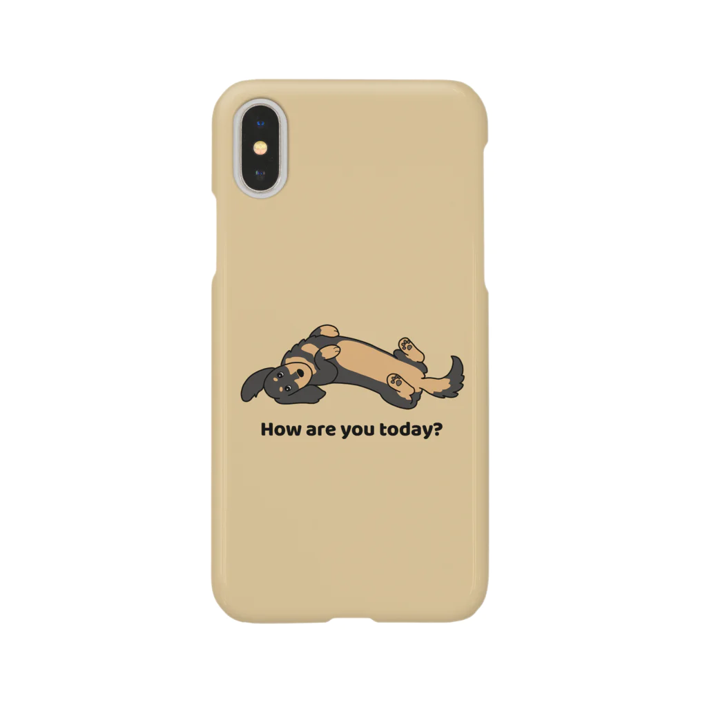 efrinmanのダックス2ブラックタン（イエロー） Smartphone Case