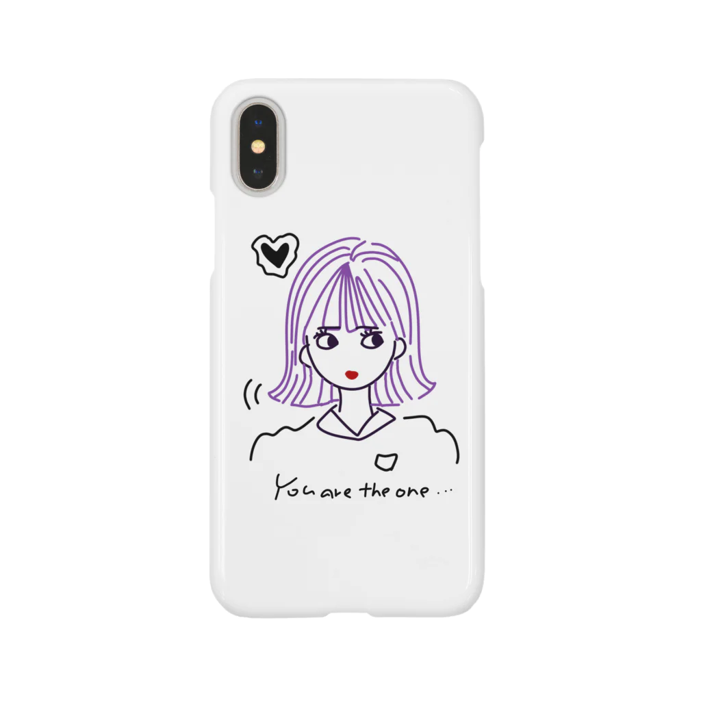 ｼ ｭ ﾘの紫髪の女の子 Smartphone Case