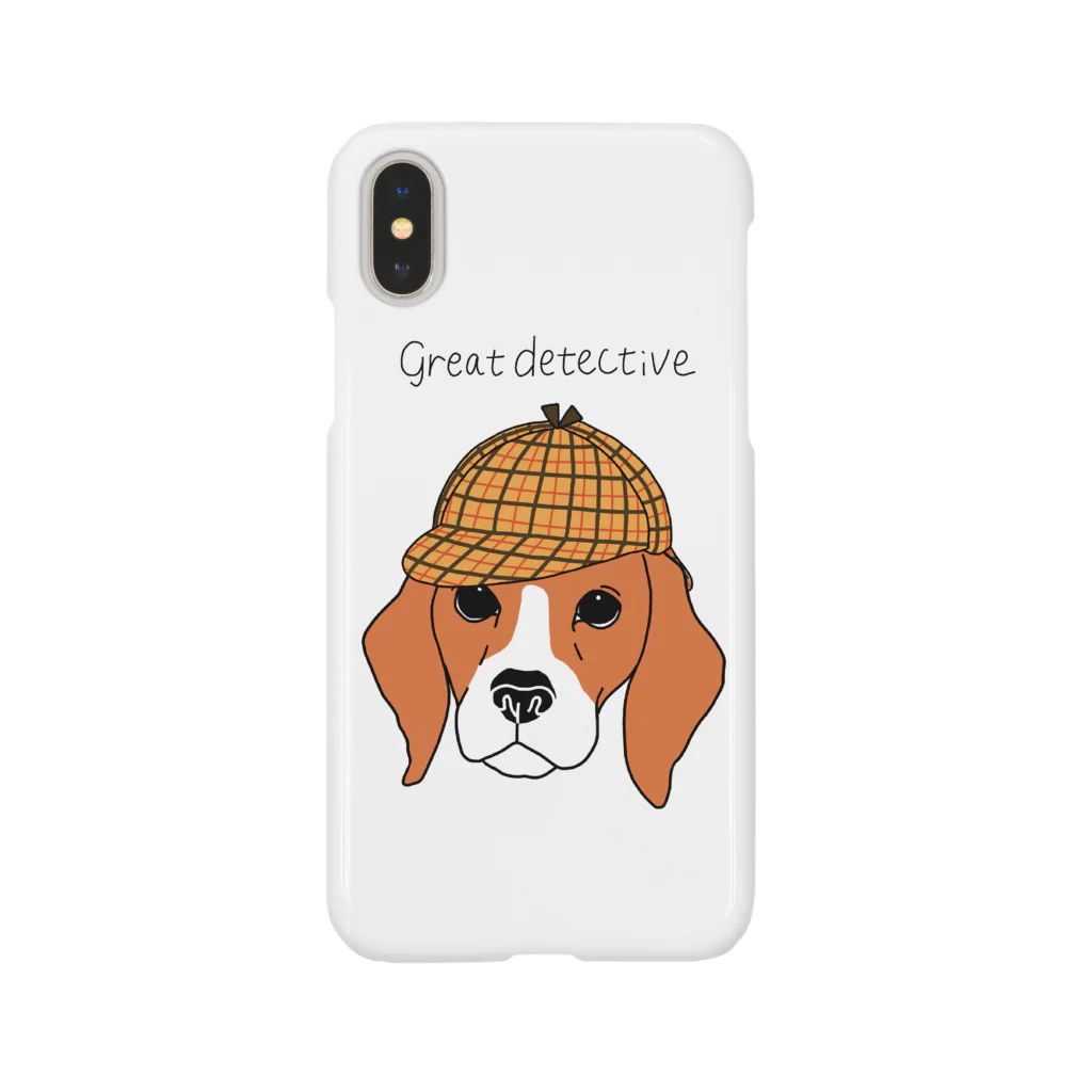 はねまる ショップのgreat  detective beagle スマホケース