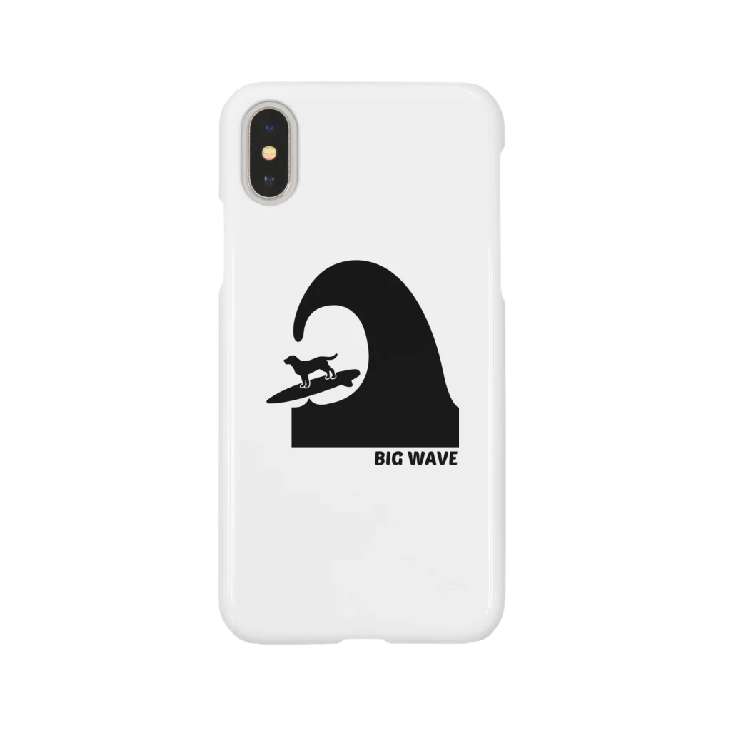 too muchの人間用のBIG WAVE　黒 スマホケース