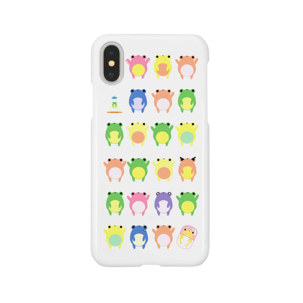 カエルたんのお店の【iPhoneX/XS】カエルたんがたくさん Smartphone Case