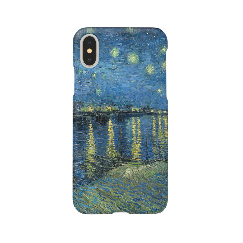 Art Baseのゴッホ / 1889 / Starry Night Over the Rhone / Vincent van Gogh スマホケース