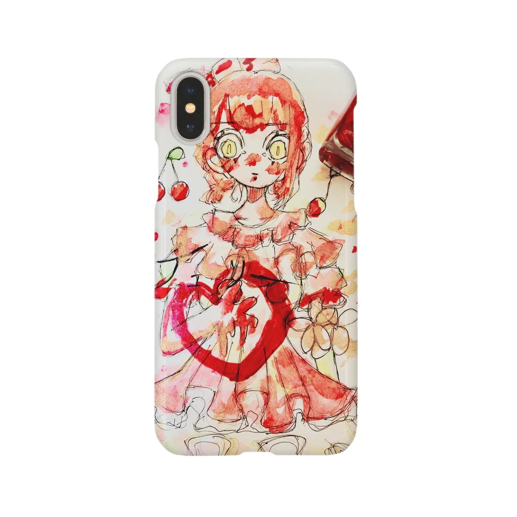 目玉ちゃん(ﾏｯﾁｬﾝ🍊)のチェリー Smartphone Case