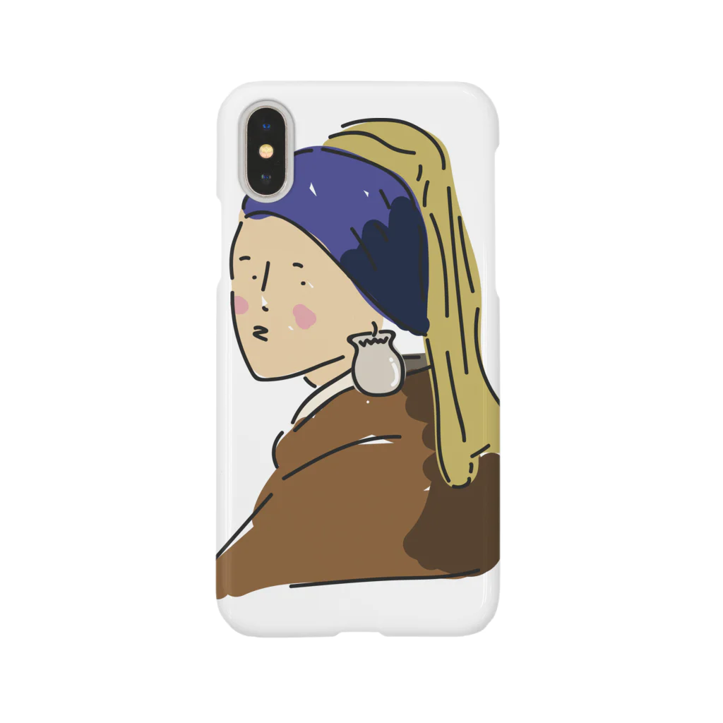 ぼちぼちえいきちの真珠待ちの少女 Smartphone Case