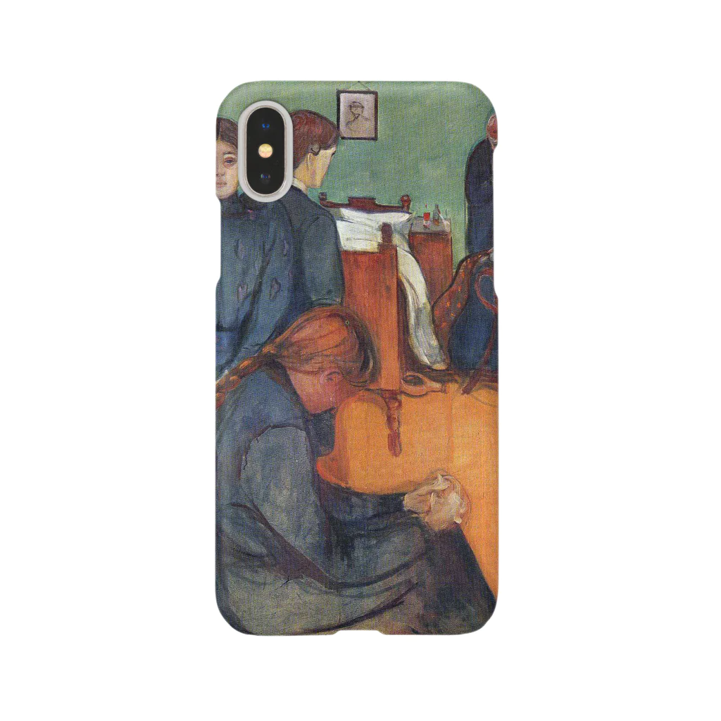 Art Baseのムンク / 病室での死 / Death in the sickroom / Edvard Munch/1893 Smartphone Case