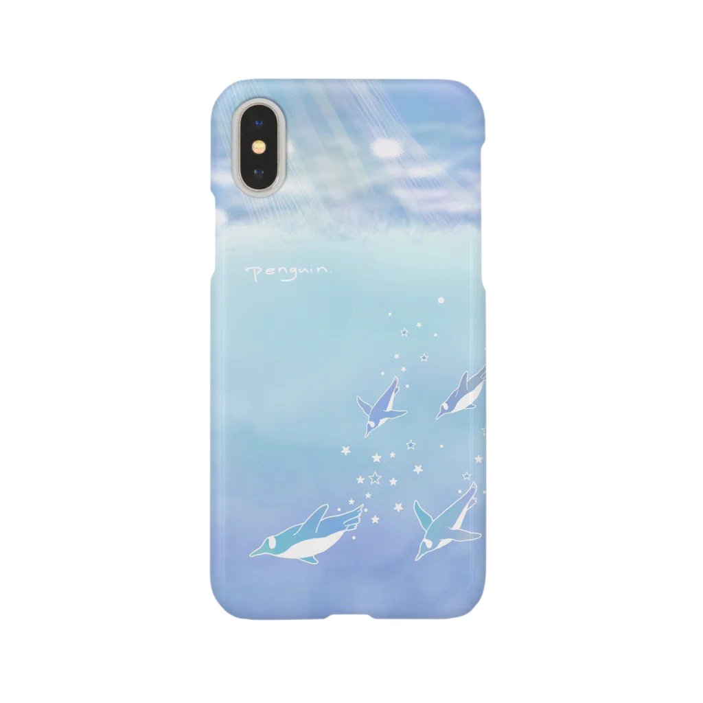 TYC☺︎(Take Your Chance!)の星空ペンギン 水中キラキラなし Smartphone Case