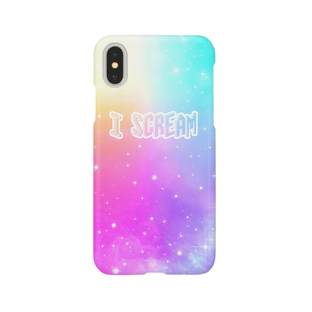 DOLUXCHIC RAYLOのI Scream Universe Pale Rainbow スマホケース