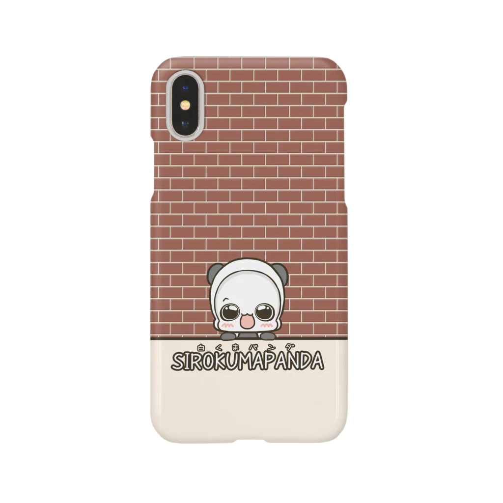 白くまパンダ ORIGINAL SHOPの白くまパンダ ロゴ入りスマホケース Smartphone Case