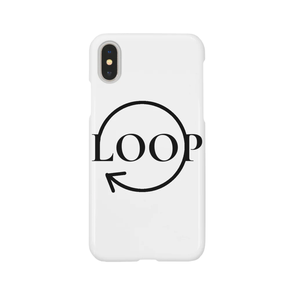 LOOPの黒ロゴ(LOOP) Smartphone Case