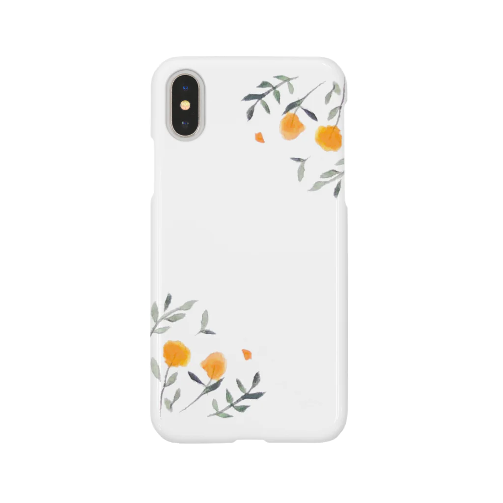 citroncitronのorange flower スマホケース