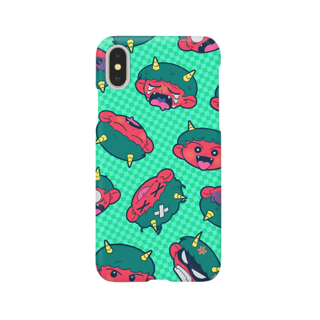 筒井トトの鬼っ子オト君スマートフォンケース(ミントグリーン) Smartphone Case