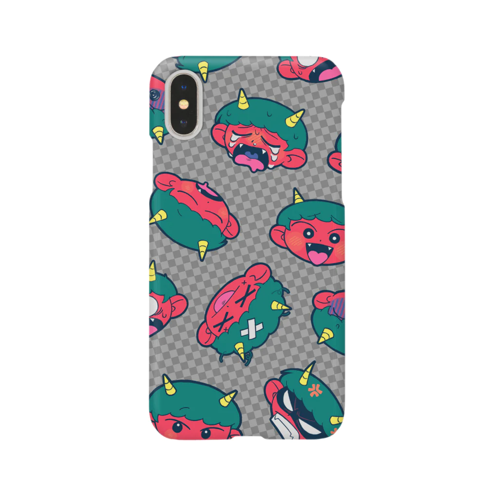 筒井トトの鬼っ子オト君スマートフォンケース(グレー) Smartphone Case