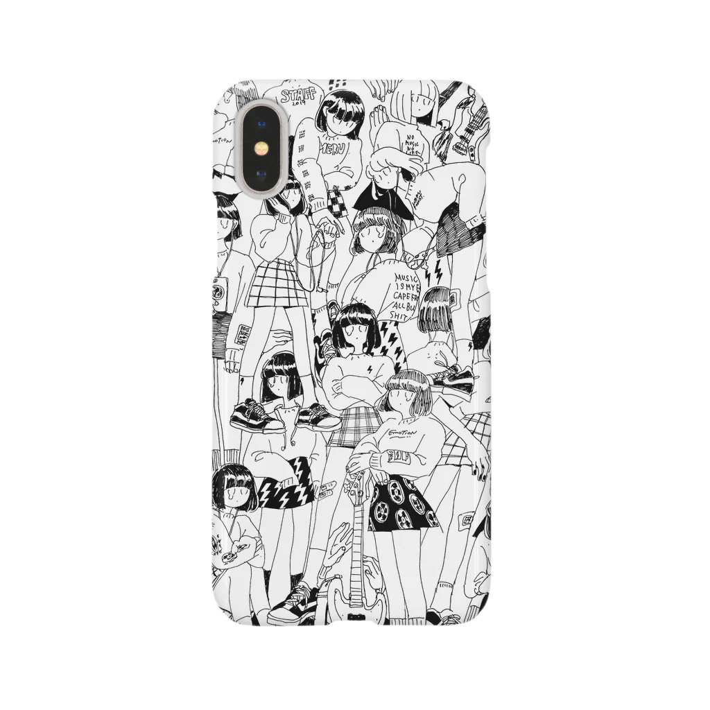 meruの大集合ガールズ(black) Smartphone Case