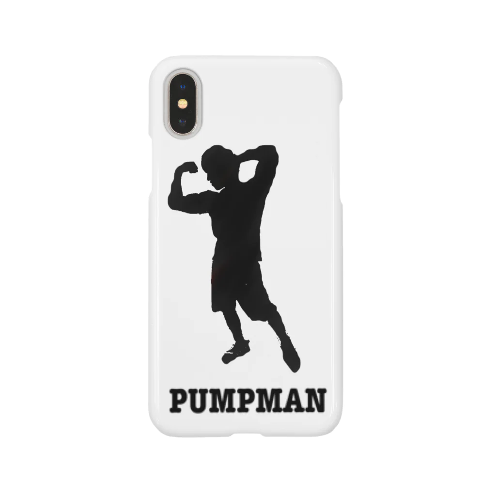 PUMPMAN(パンプマン)のPUMPMAN(黒マーク) スマホケース