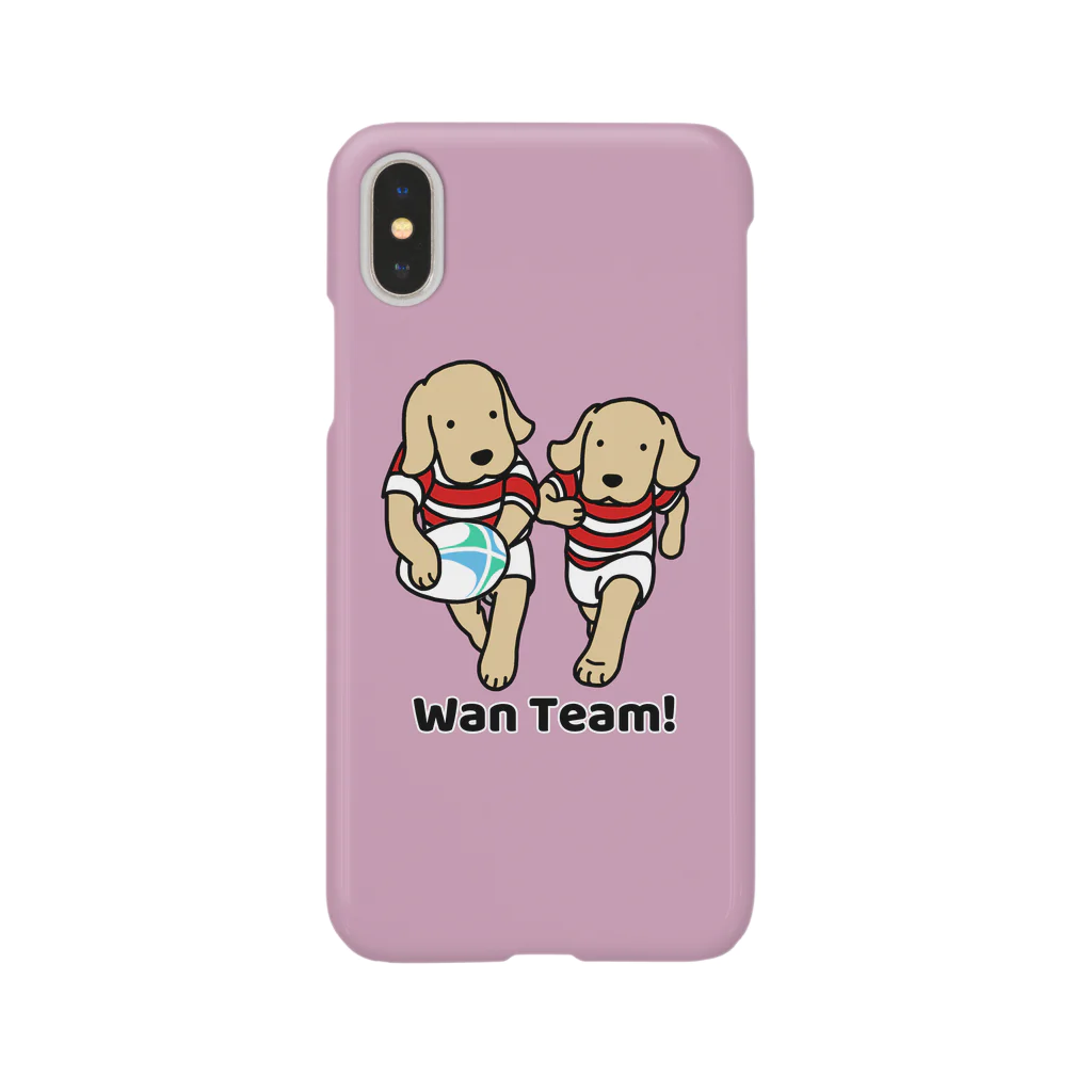 efrinmanのラグビー Wan Team（ピンク） スマホケース