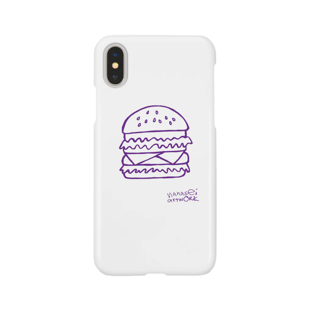 nanaseiartworkのハンバーガー Smartphone Case