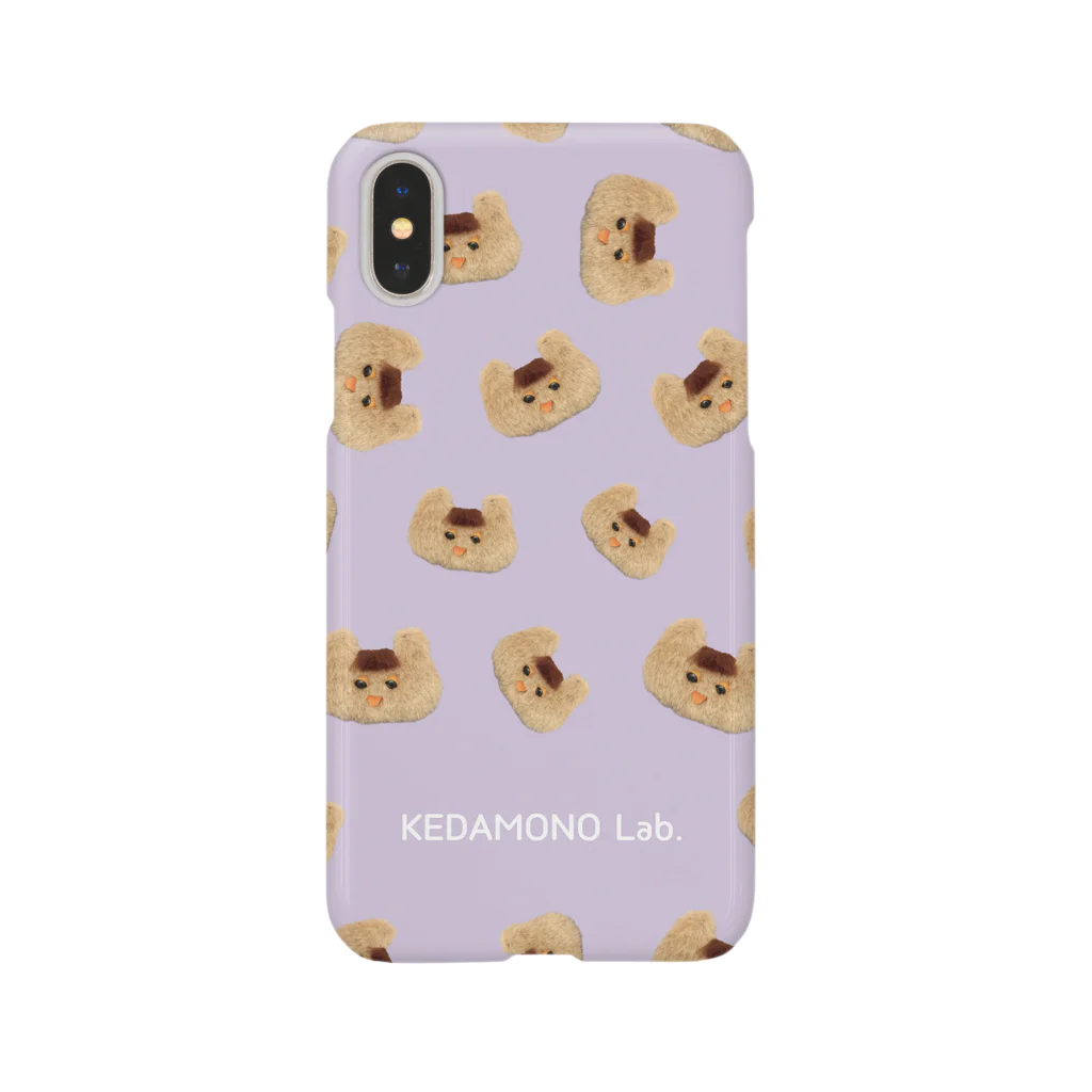 KEDAMONO Lab.のまえがみちゃんパターン スマホケース