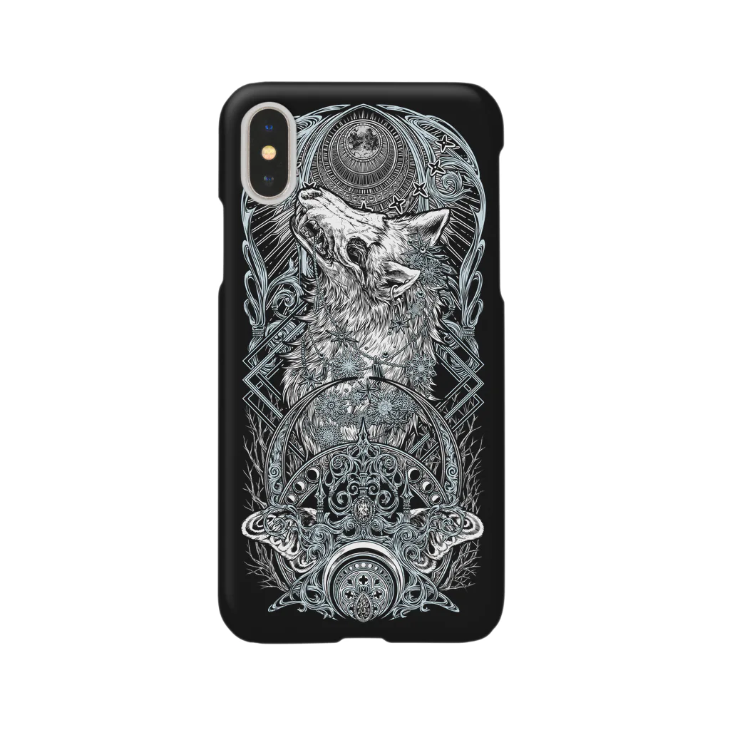 BLACKINKのTAROT - THE MOON. Black Smartphone Case