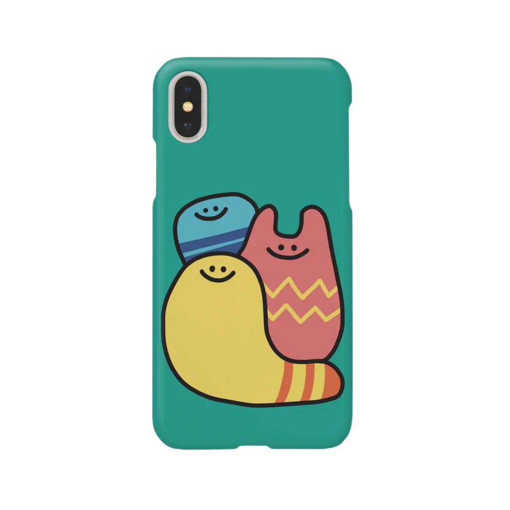 なつぽむ。のカラフルな謎の生き物3人 Smartphone Case