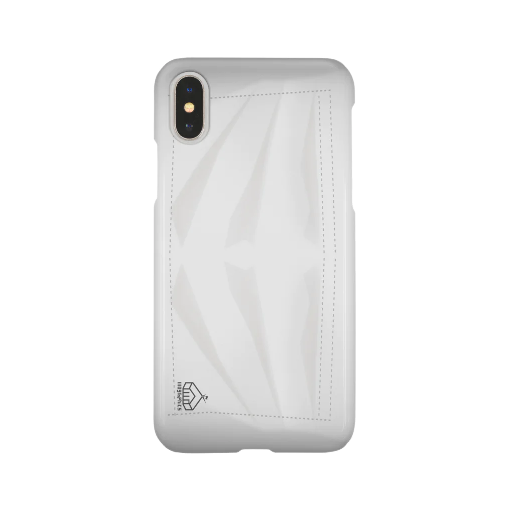 1110graphicsのSTAY HOME / White 【チャリティー/寄付対象】 Smartphone Case