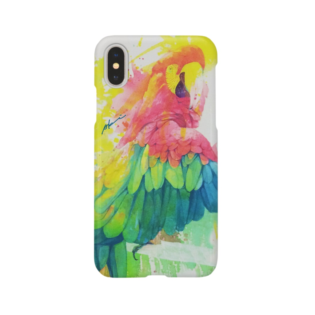 Akiss art ONLINE SHOPのひとり美しい赤い鳥 Smartphone Case