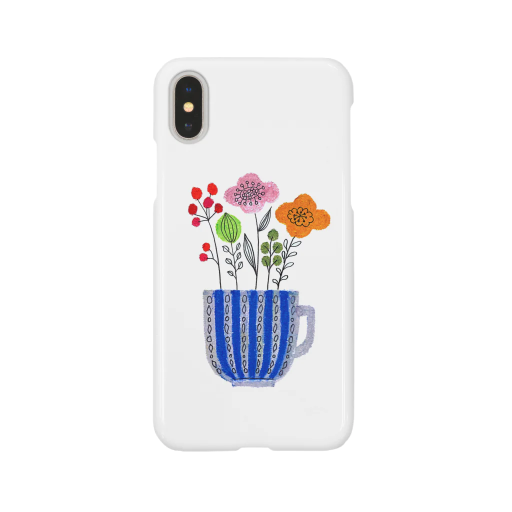 KANKAN ILLUSTRATION FACTORY goods shopの幸せなコーヒータイム Smartphone Case