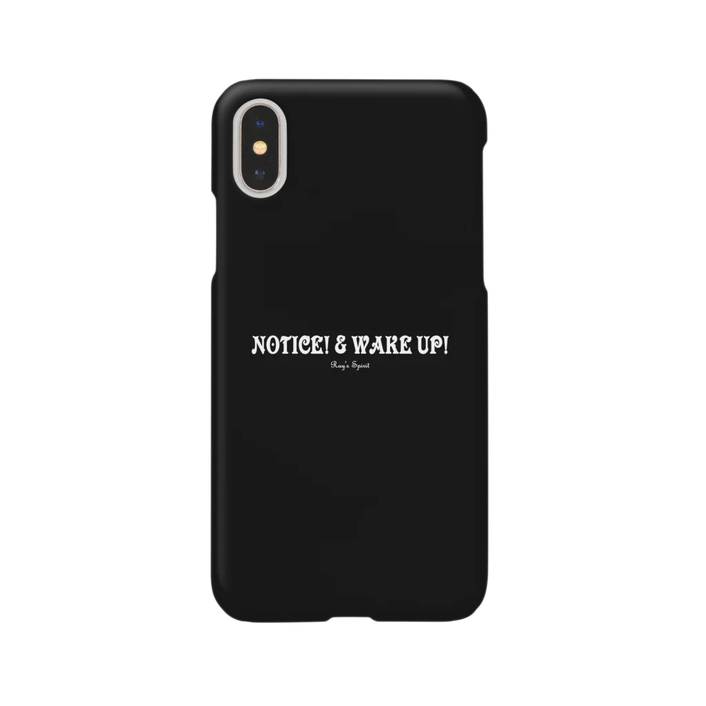 Ray's Spirit　レイズスピリットのNOTICE! & WAKE UP!（WHITE） Smartphone Case