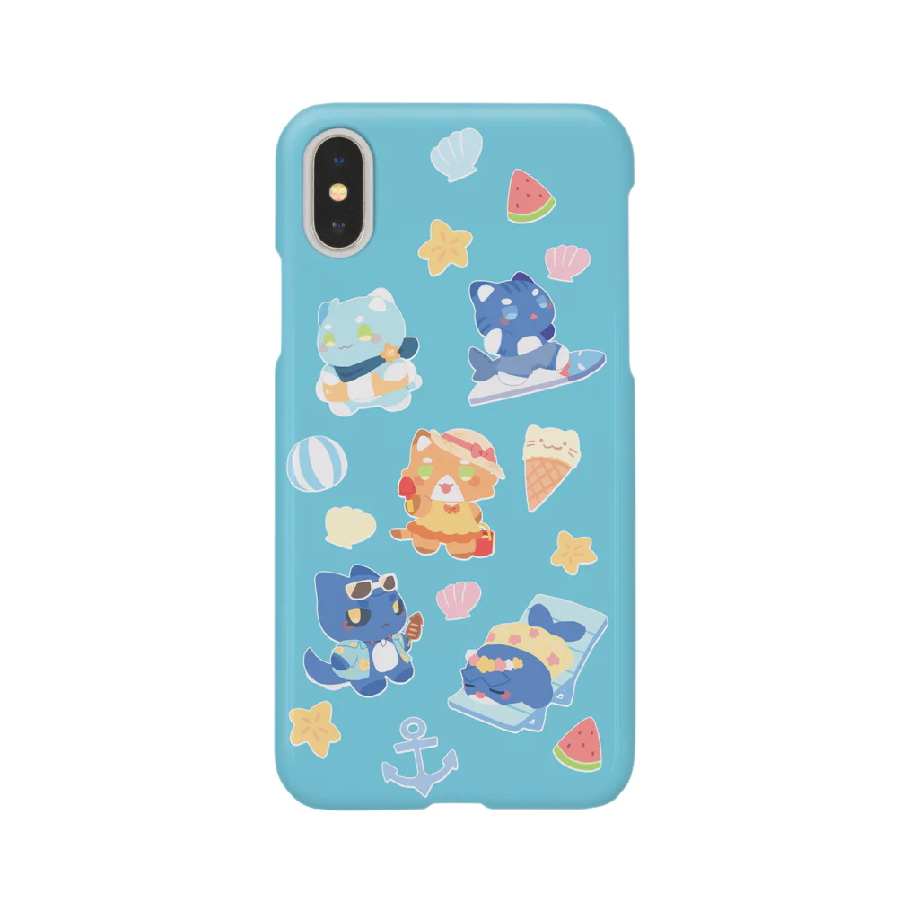 ニャモリアショップのはっぴ～さま～にゃもスマホケース Smartphone Case