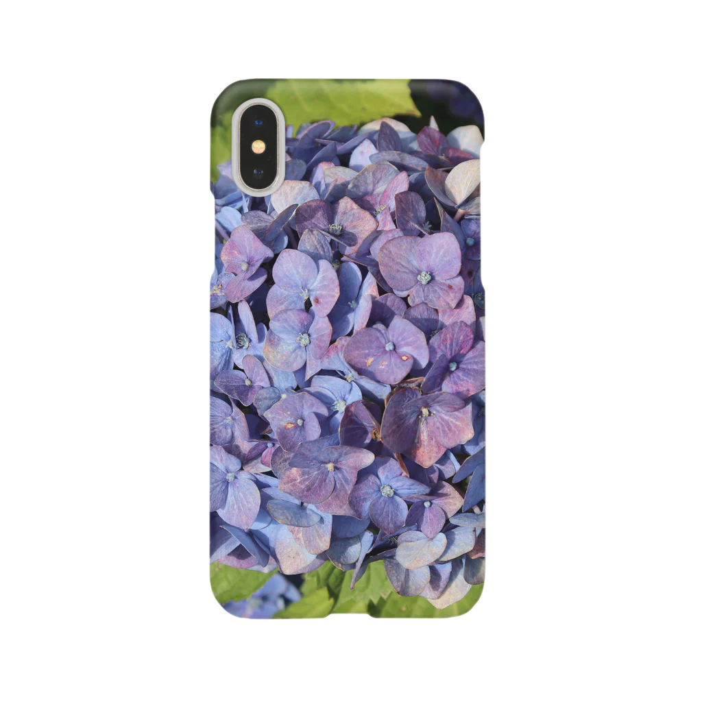 shizenhaの晴れ間に咲き誇る青と紫の紫陽花(あじさい) Smartphone Case