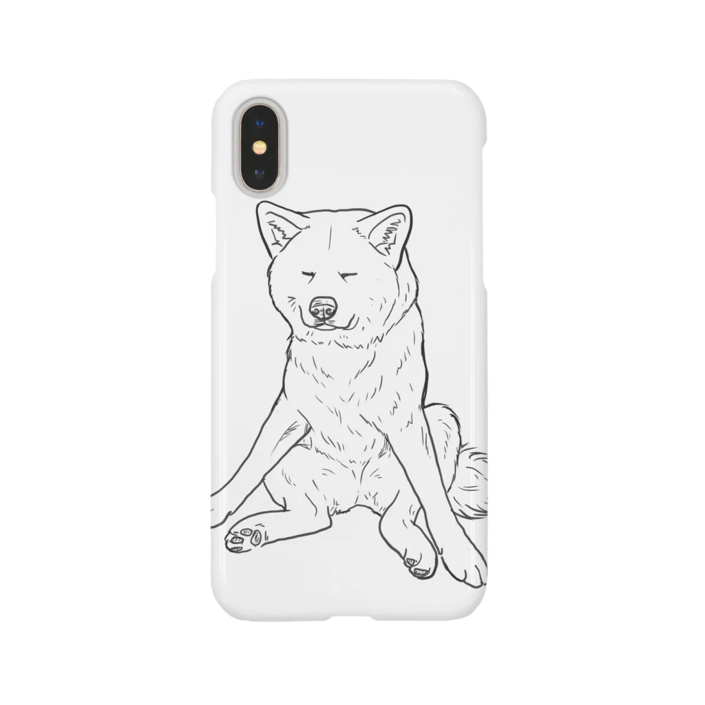 春風工房の秋田犬の小梅さん Smartphone Case