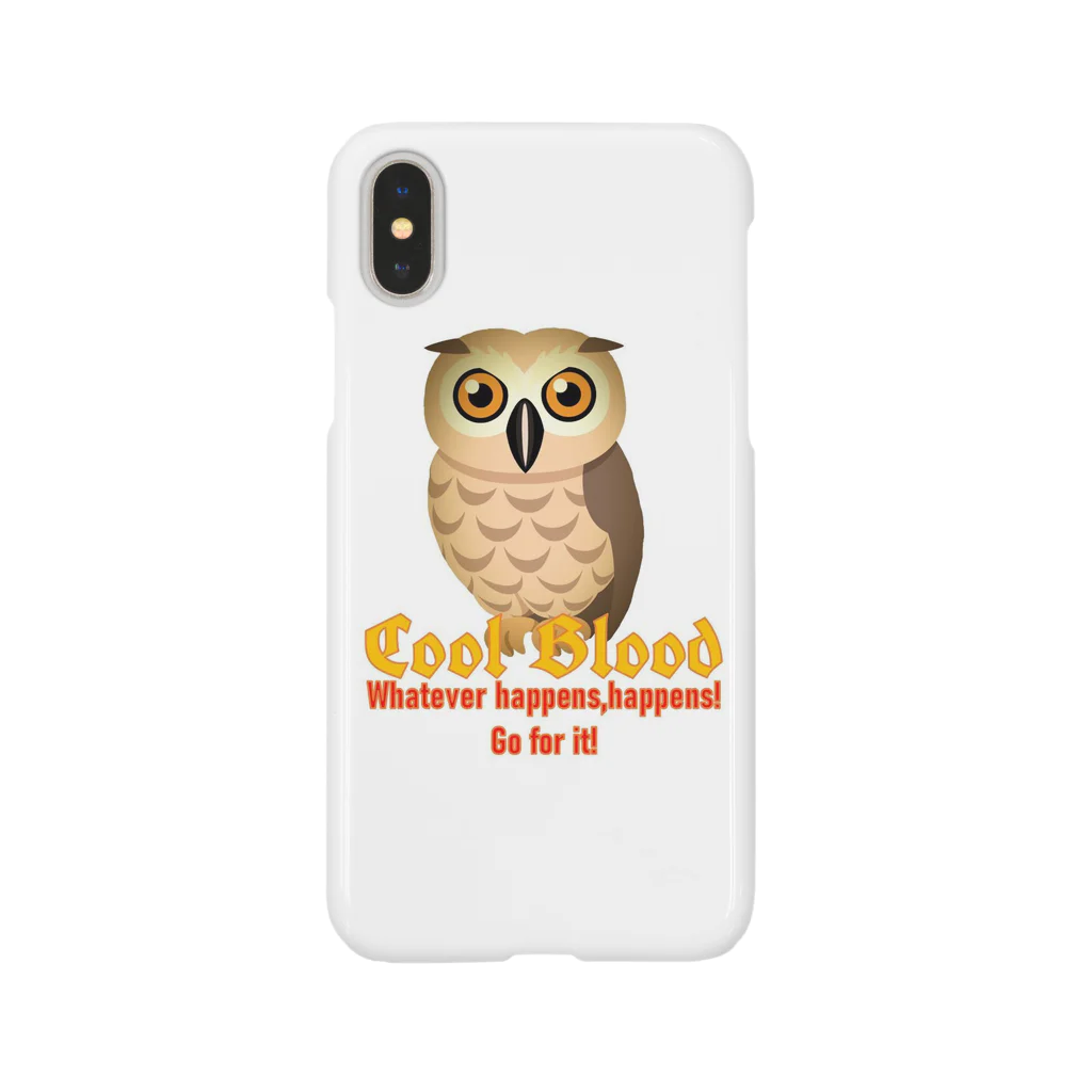 Cool Blood®︎ OFFICIAL WEB SHOPのCool&Owlスマホケース Bタイプ Smartphone Case