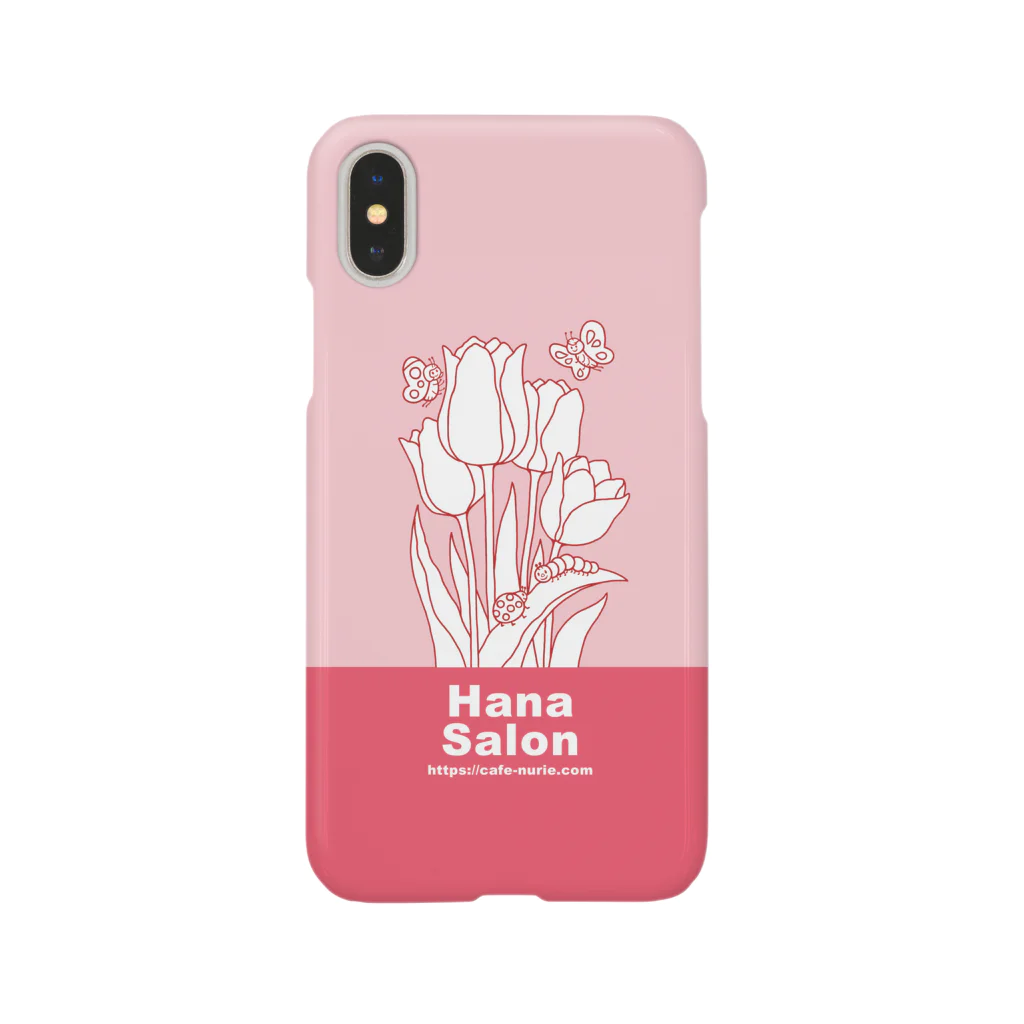 Cafe・de・ぬりえ ShopのHana Salon スマホケース