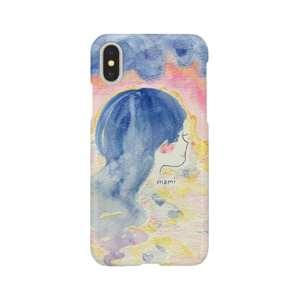 SHOP 琥珀糖のまみの水彩画『恋する』 Smartphone Case