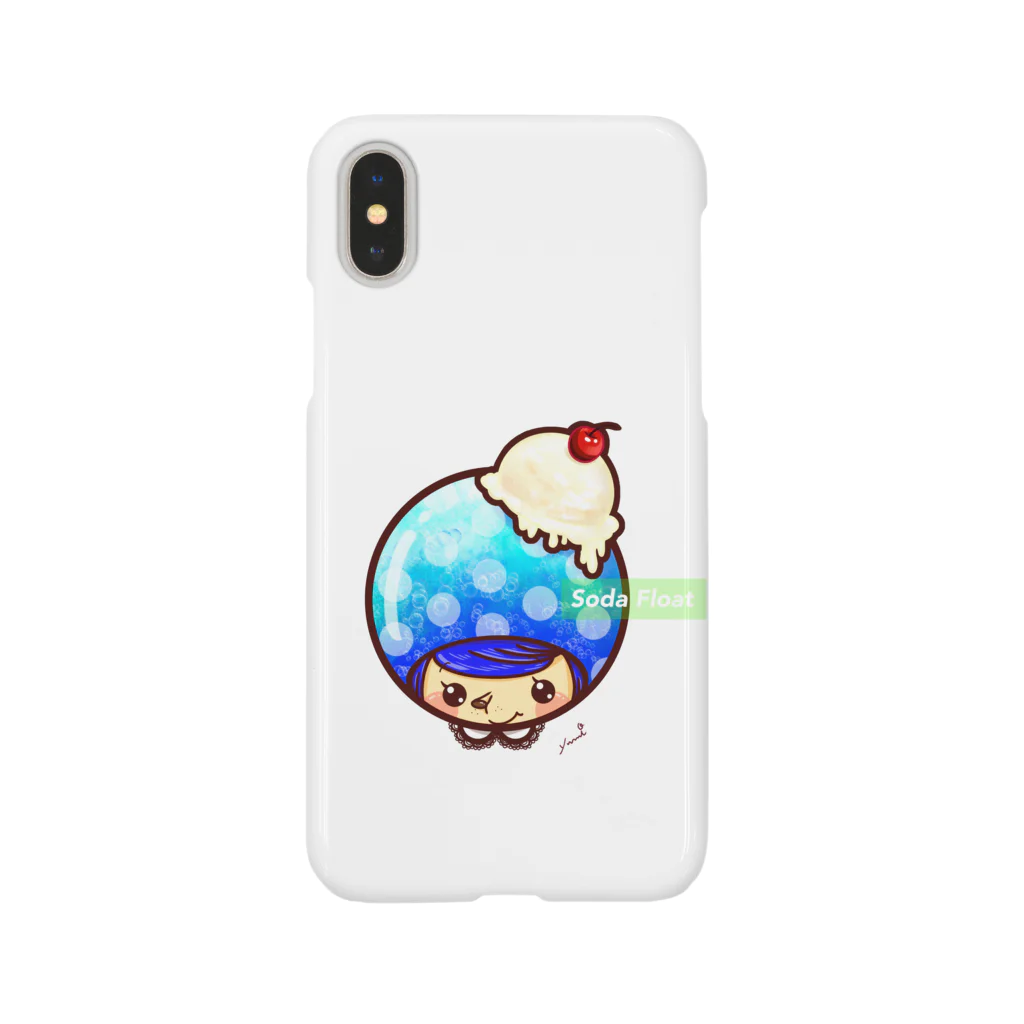 【Chocoa】-チョコア-のクリームソーダ（ソーダ）: iPhone用 Smartphone Case