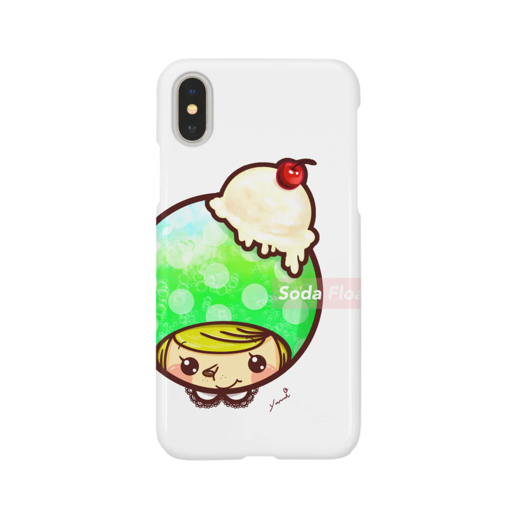 【Chocoa】-チョコア-のクリームソーダ（メロン）: iPhone用 Smartphone Case