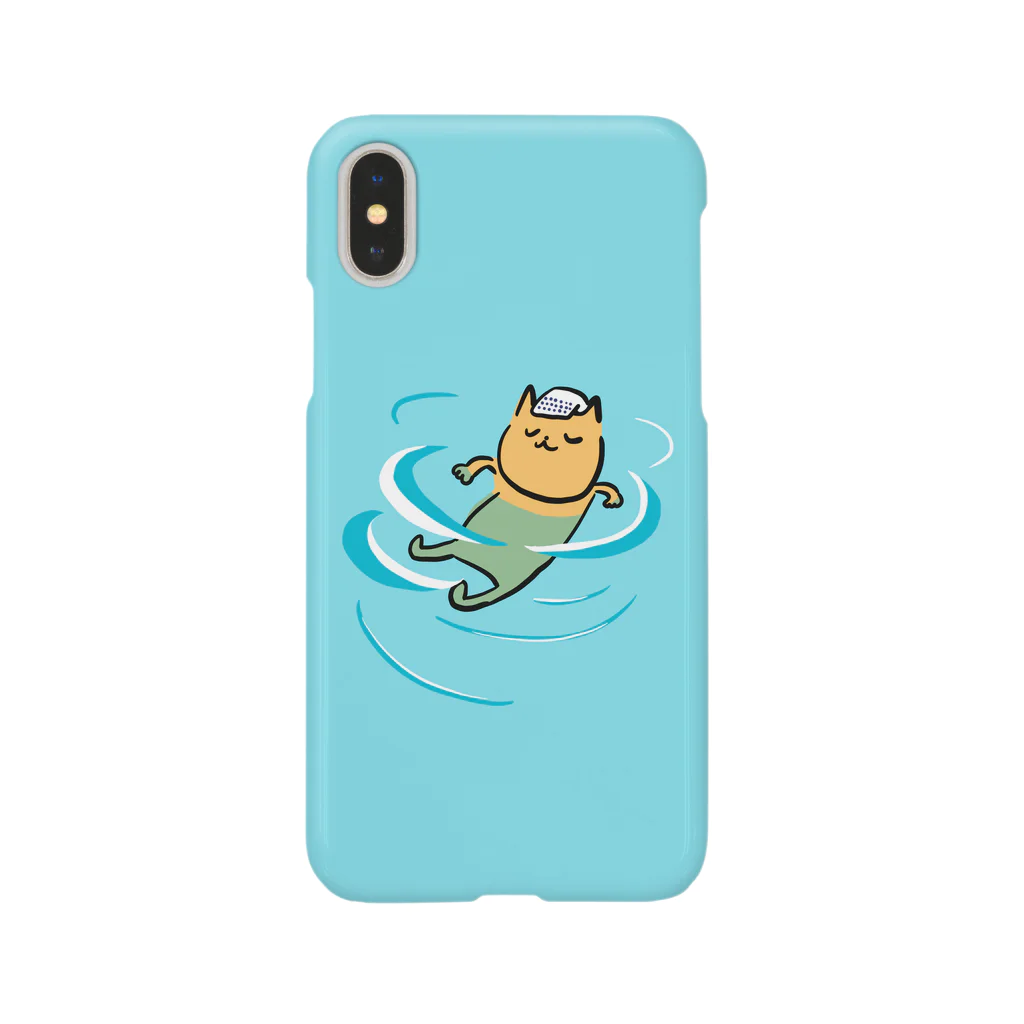 那須野はなのお店 のサウナネコ in 水風呂 Smartphone Case