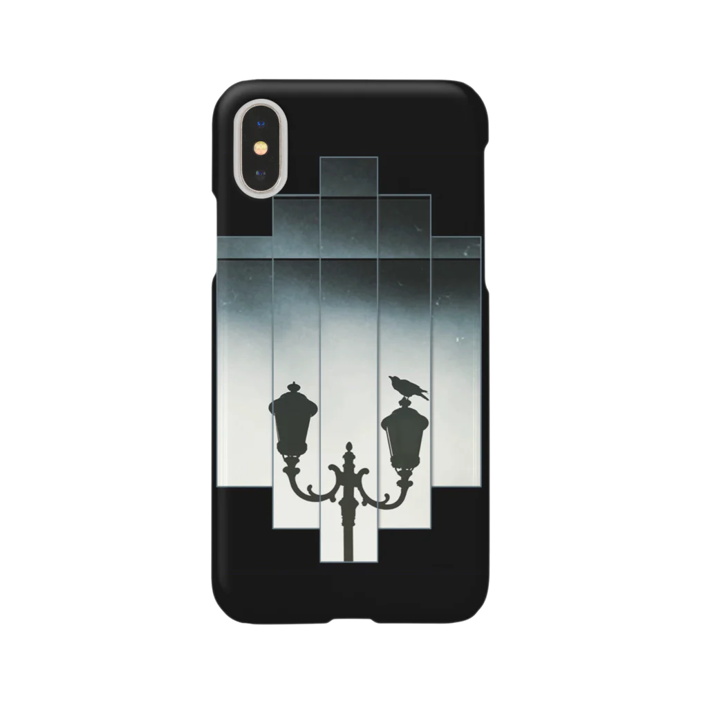 百年蟹座のカラスと街灯ほんのりクール Smartphone Case