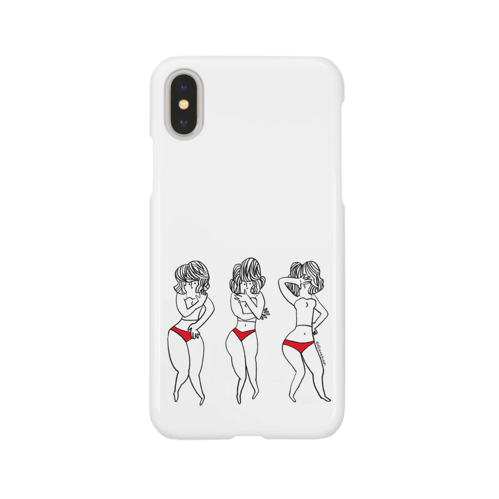 Arts&Crafts Muuの赤パン三姉妹 Smartphone Case