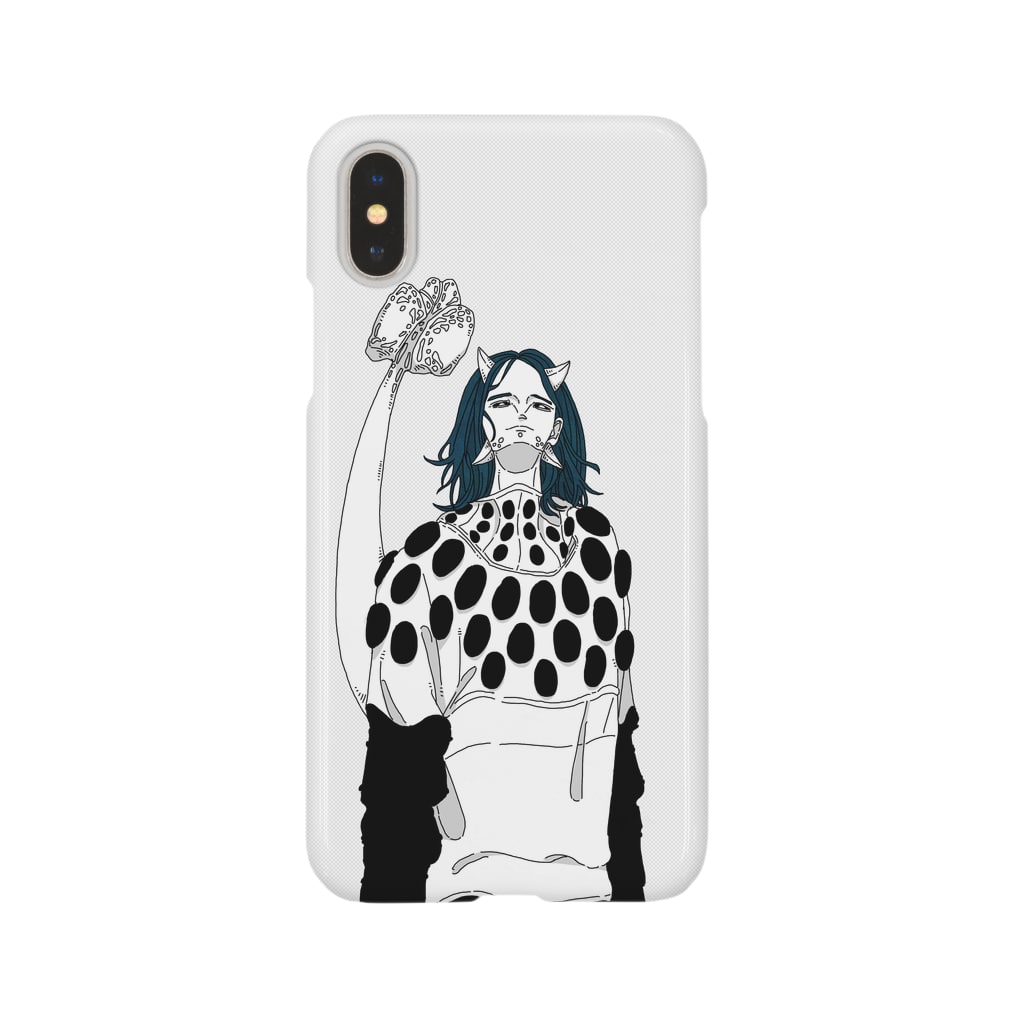 MASCOT STOREのアンキロサウルス(モノクロ)/恐竜シリーズ Smartphone Case